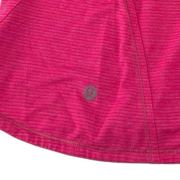 LULULEMON In A Cinch Tank Neon Pink Stripe Sleeveless Pullover Racerback Size 8 - Picture 6 of 6